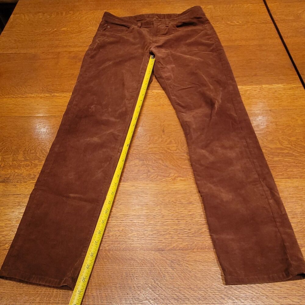 Bonobos Slim French Corduroy Pants 33x32  Brown Cotton Stretch - Picture 8 of 12